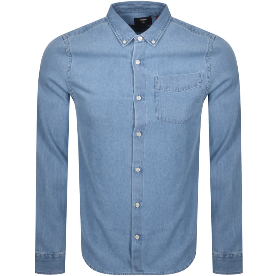 Alternative Image for ProductSuperdry Denim BD Long Sleeved Shirt Blue1